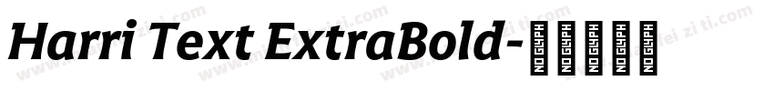 Harri Text ExtraBold字体转换